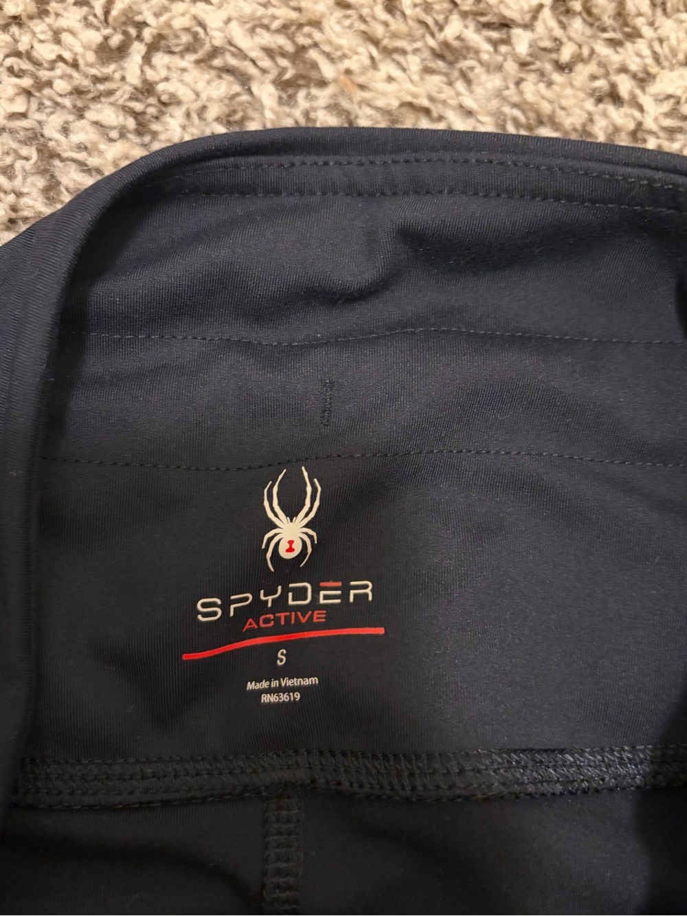 Spyder Black Active Performance Leggings - Picture 2 of 5